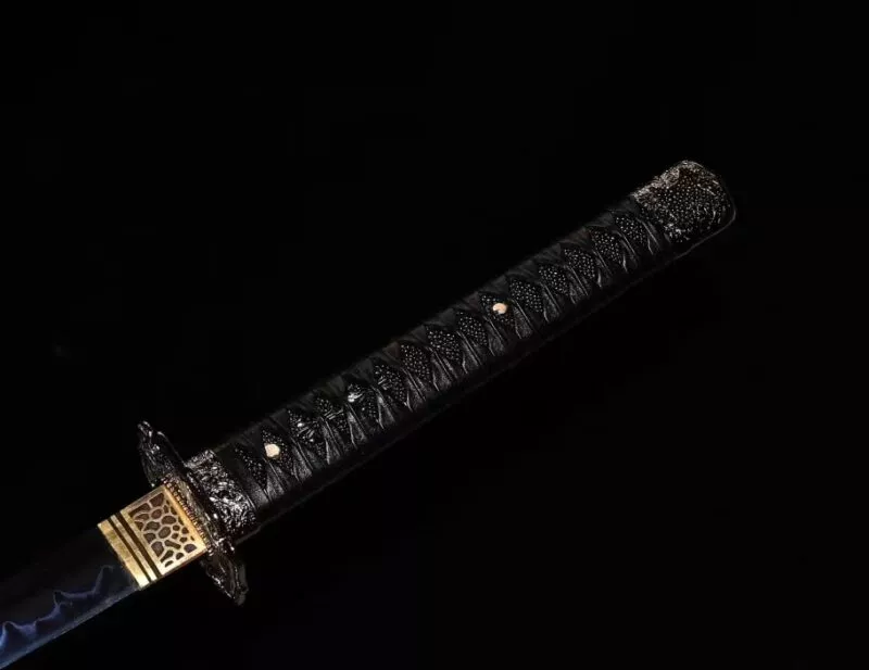 Katana Shiroi (acier T10 & Véritable Peau De Raie)