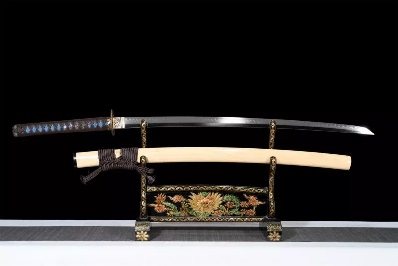 Katana Hanamaki (acier T10 & Véritable Hamon)