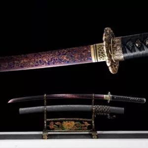 Katana Multivers (acier Damas Violet)